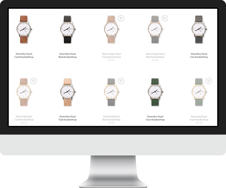Fashion brand website design - Minimalist approach