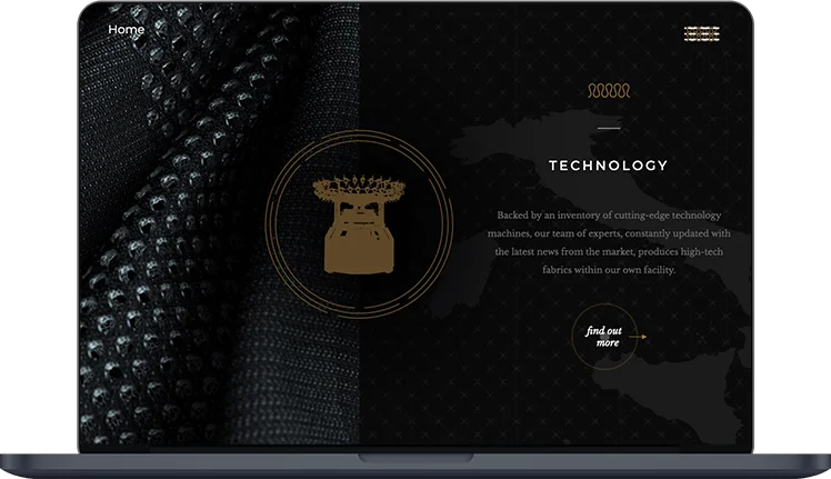 Fashion brand website design - Nesatex screenshot