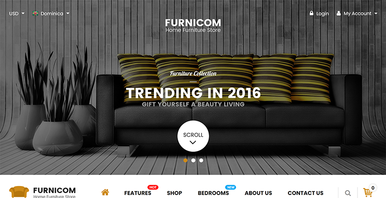 Furnicom: Magento 2 theme