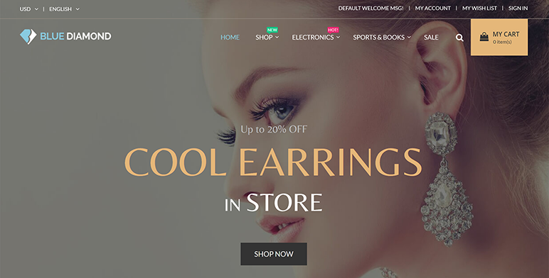 Blue Diamond: theme for Magento