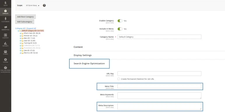 magento category meta tags problem fixing