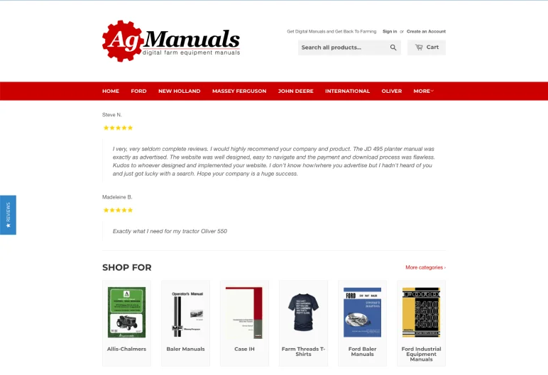 Selling digital products - Agmanuals