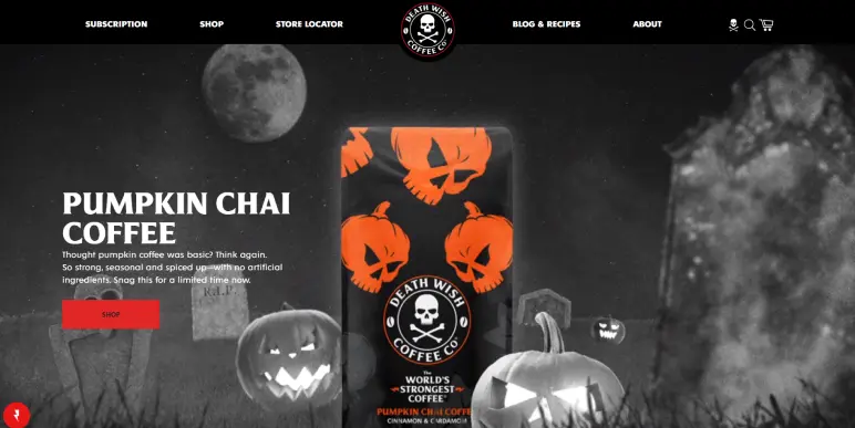 Death wish coffee gives the best e-commerce niche ideas