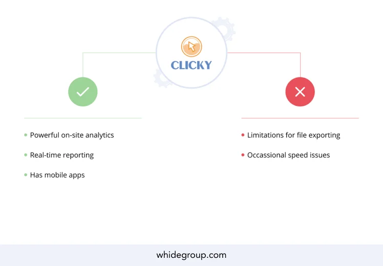 Clicky: advanced e-commerce analytics tool