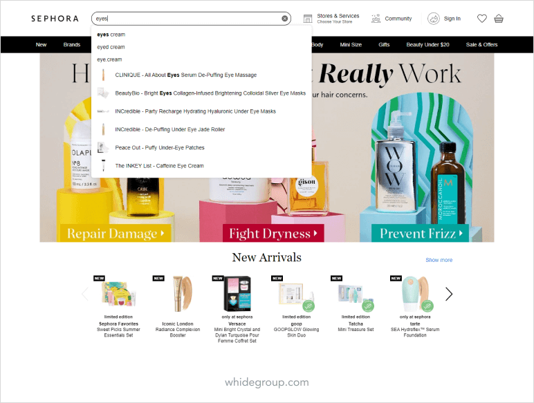 website search ecommerce best practices
