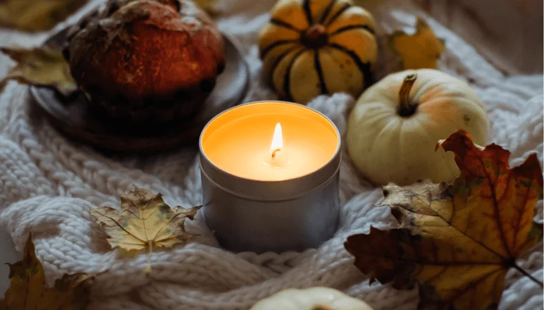 Handmade fall scented candles for sale