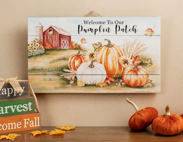 Make and sell wooden fall signs
