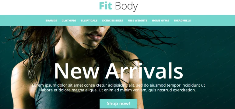 Magento 2 theme demo: Fitness