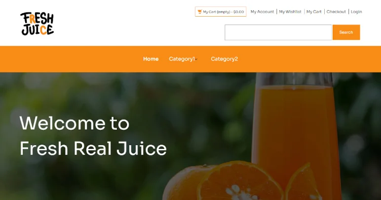 Fresh Juice Online Store theme screenshot