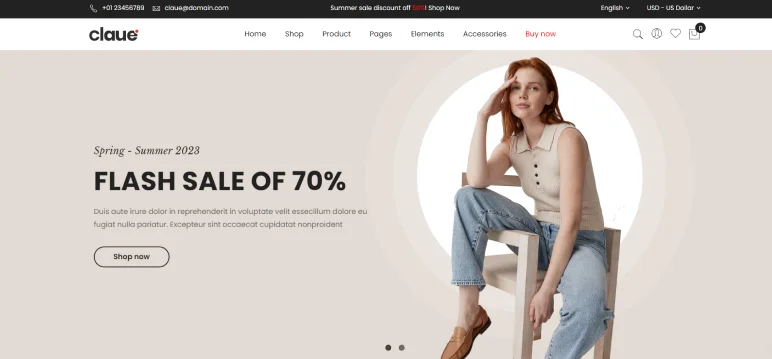 Magento 2 theme: Claue