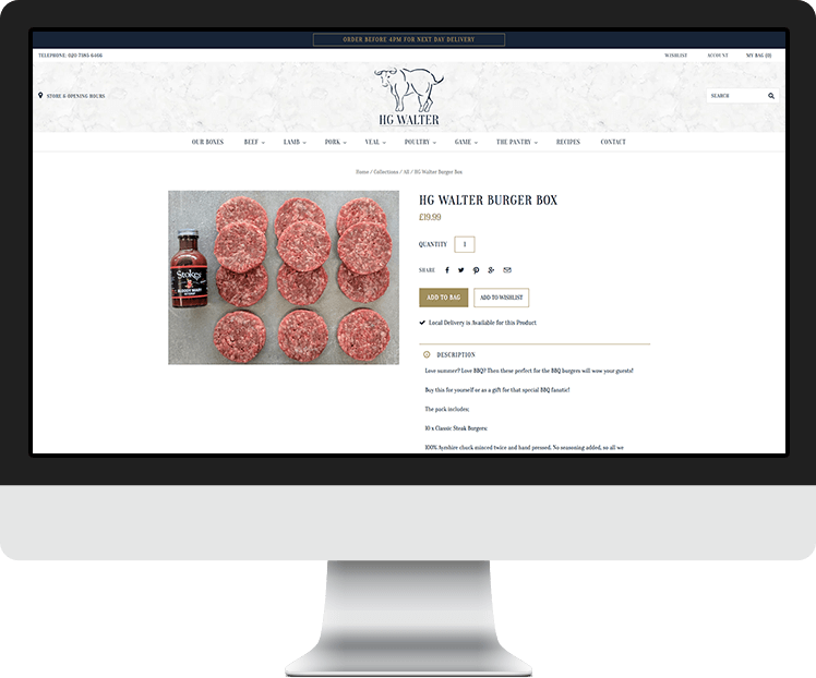 The most attractive Shopify stores: HG Walter