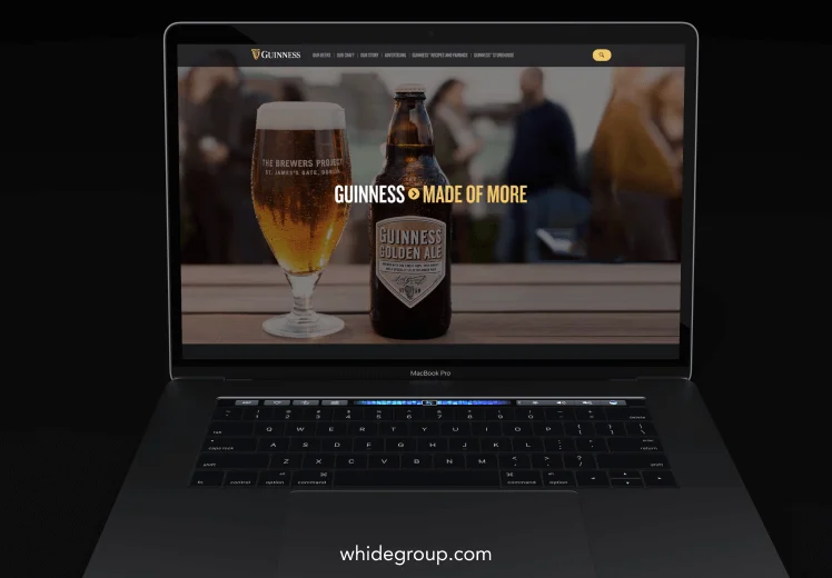 Guinness website screenshot