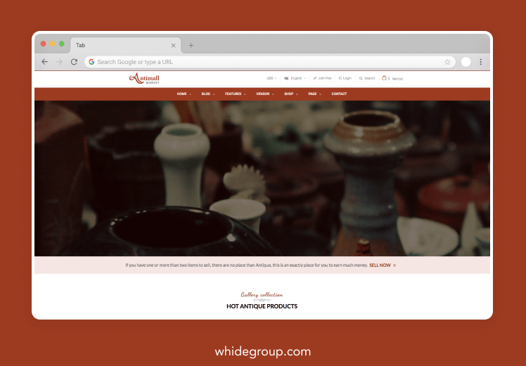 Magento antique stores themes