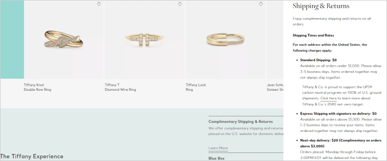jewelry delivery options