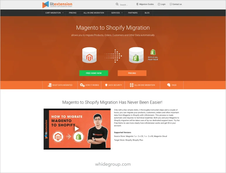 Tools to migrate from Magento to Shopify - Litextension