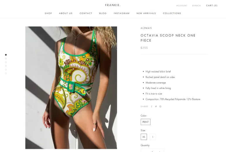 Frankie Miami, an e-commerce boutique