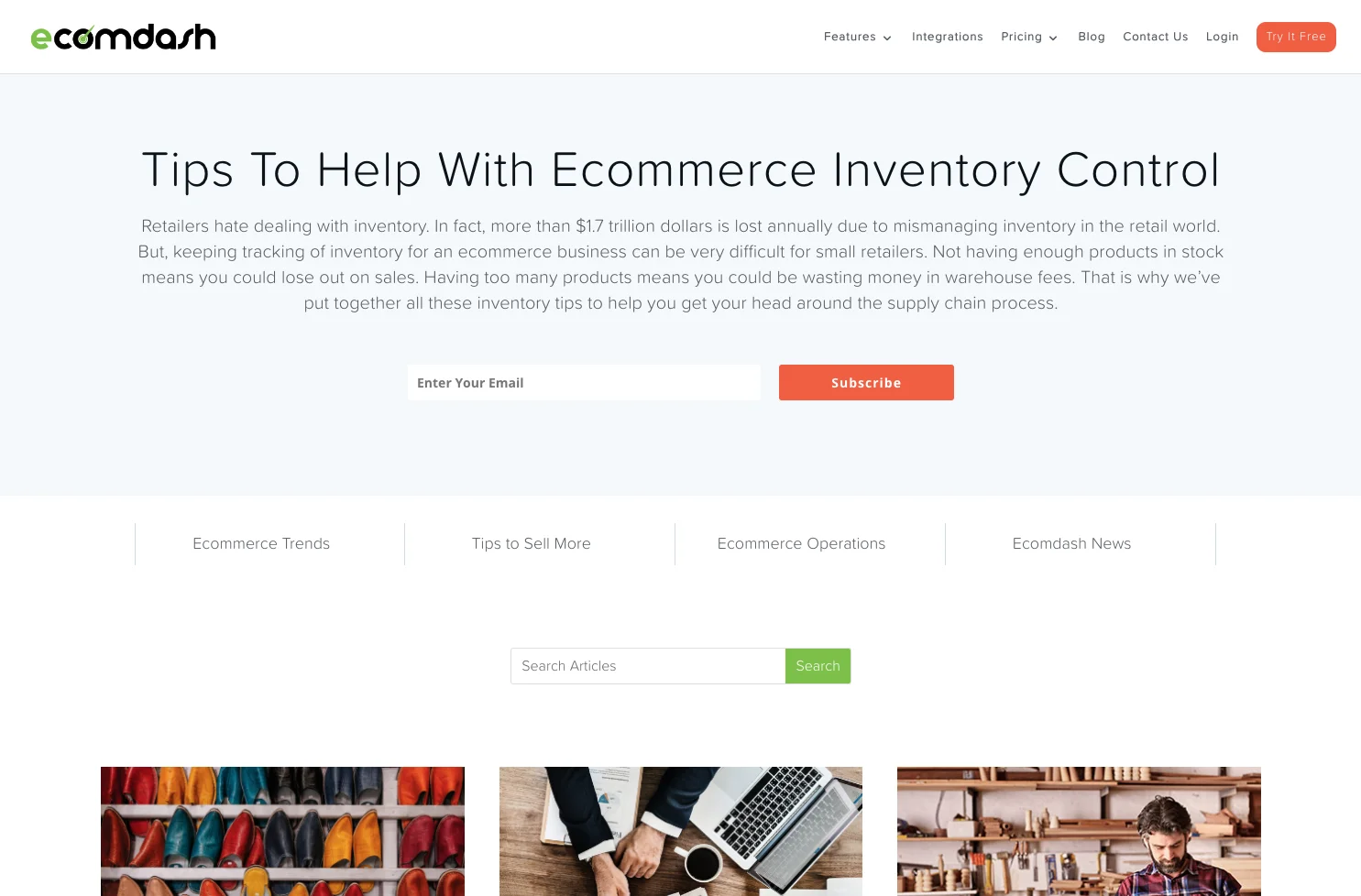 The blogs for e-commerce professional: Ecomdash