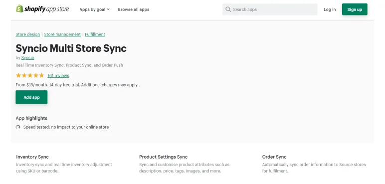 Create Shopify multiple shops with Syncio