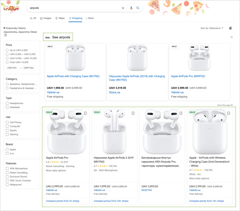 free traffic to shopify store: google shopping listings