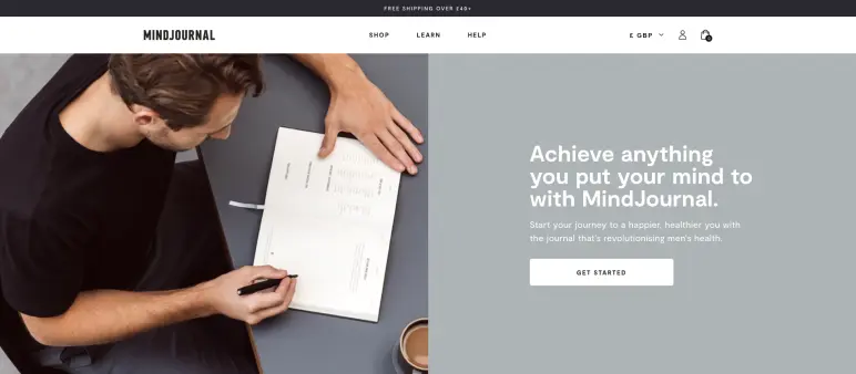 One product website examples: MindJournal