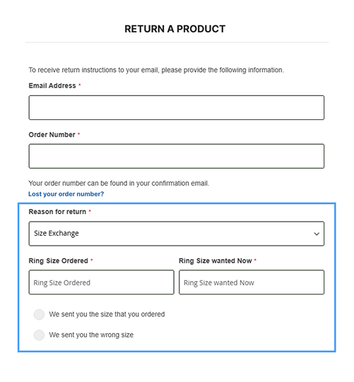 Product return request