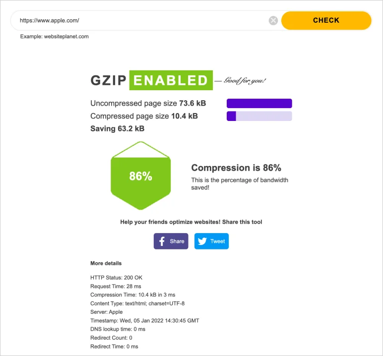 how to speed up your website with GZIP
