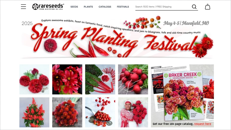 rareseeds store designed with hyva