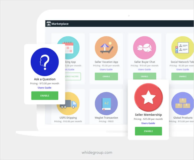 Multi-vendor marketplace app for Shopify